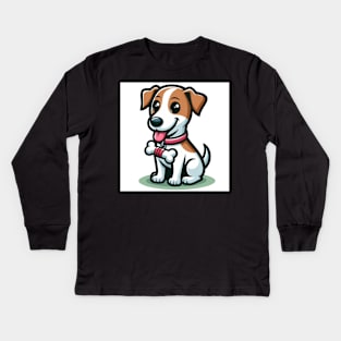 Happy Dog Kids Long Sleeve T-Shirt